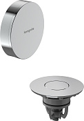 Hansgrohe Flexaplus Внешняя часть слива-перелива на ванну с донным клапаном push-open, цвет: хром 58188000