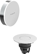Hansgrohe Flexaplus Внешняя часть слива-перелива на ванну с донным клапаном push-open, цвет: хром 58187000