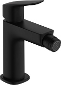 Hansgrohe Logis Смеситель для биде с донным клапаном, излив 11,5 см, цвет: матовый черный 71201670