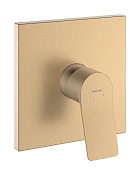 Hansgrohe Vivenis Смеситель для душа встраиваемый на 1 потр, внешняя часть, цвет: шлифованная бронза 75615140