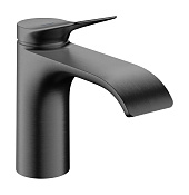 Hansgrohe Vivenis Смеситель для раковины, без д/к, излив 13,3 см, цвет: шлифованный черный хром 75013340