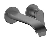 Hansgrohe Vivenis Смеситель для раковины встраиваемый, излив 19,2 см, цвет: шлифованный черный хром 75050340