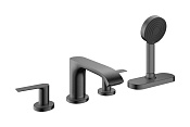 Hansgrohe Vivenis Смеситель на борт ванны на 4 отверстия, внешняя часть, цвет: шлифов. черный хром 75444340