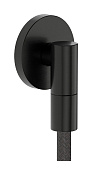 Hansgrohe FixFit Fine S Шланговое подключение с обратным клапаном, цвет: шлифованный черный хром 28882340