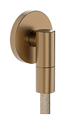 Hansgrohe FixFit Fine S Шланговое подключение с обратным клапаном, цвет: шлифованная бронза 28882140
