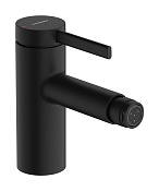 Hansgrohe Zesis S Смеситель для биде с донным клапаном, излив 12 см, цвет: матовый черный 74200670