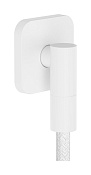 Hansgrohe FixFit Fine Q Шланговое подключение с обратным клапаном, цвет: матовый белый 28884700