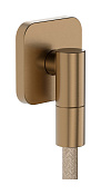 Hansgrohe FixFit Fine Q Шланговое подключение с обратным клапаном, цвет: шлифованная бронза 28884140