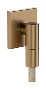 Hansgrohe FixFit Fine E Шланговое подключение с обратным клапаном, цвет: шлифованная бронза 28883140