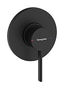 Hansgrohe Zesis S Смеситель для душа встраиваемый на 1 потр, внешняя часть, цвет: матовый черный 74617670