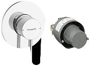 Hansgrohe Zesis S Смеситель для душа встраиваемый на 1 потребителя, с внутренней частью, цвет: хром 74618000