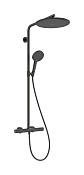 Hansgrohe Raindance Alive S Puro Душевая стойка: термостат, душ 30 см, цвет: шлифованный черный хром 24592340