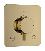 Hansgrohe Ecostat Comfort Q Термостат для душа встраиваемый на 2 потр, цвет: полированное золото 33717990