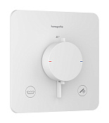 Hansgrohe Ecostat Comfort Q Термостат для душа встраиваемый на 2 потребителя, цвет: матовый белый 33717700