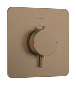 Hansgrohe Ecostat Comfort Q Термостат для душа встраиваемый на 2 потр, цвет: шлифованная бронза 33712140