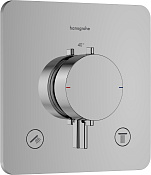 Hansgrohe Ecostat Comfort Q Термостат для душа встраиваемый на 2 потр, внешняя часть, цвет: хром 33713000
