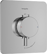 Hansgrohe Ecostat Comfort Q Термостат для душа встраиваемый на 1 потр, внешняя часть, цвет: хром 33712000