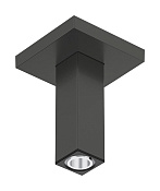 Hansgrohe Кронштейн потолочный для верхнего душа 10 см, цвет: шлифованный черный хром 24338340