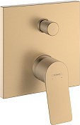 Hansgrohe Vivenis Смеситель для душа встраиваемый на 2 потр, внешняя часть, цвет: шлифованная бронза 75415140