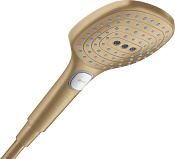 Hansgrohe Raindance Select E Ручной душ, 3 вида струи, цвет: шлифованная бронза 28729140