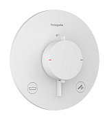 Hansgrohe Ecostat Comfort S Термостат для душа встраиваемый на 2 потребителя, цвет: матовый белый 33718700