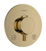 Hansgrohe Ecostat Comfort S Термостат для душа встраиваемый на 2 потр, цвет: полированное золото 33715990
