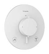 Hansgrohe Ecostat Comfort S Термостат для душа встраиваемый на 2 потребителя, цвет: матовый белый 33715700