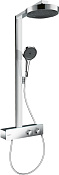 Hansgrohe Rainfinity Душевая стойка: термостат, ручной душ, шланг, верхний душ 25 см, цвет: хром 28742000