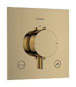 Hansgrohe Ecostat Comfort E Термостат для душа встраиваемый на 2 потр, цвет: полированное золото 33716990