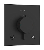 Hansgrohe Ecostat Comfort E Термостат для душа встраиваемый на 2 потребителя, цвет: матовый черный 33716670