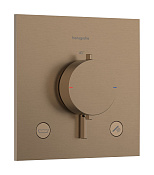 Hansgrohe Ecostat Comfort E Термостат для душа встраиваемый на 2 потр, цвет: шлифованная бронза 33716140
