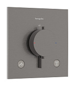 Hansgrohe Ecostat Comfort E Термостат для душа встраиваемый на 2 потр, цвет: шлифованный черный хром 33711340