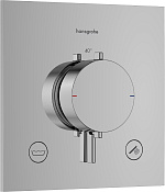 Hansgrohe Ecostat Comfort E Термостат для душа встраиваемый на 2 потр, внешняя часть, цвет: хром 33716000
