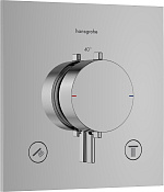 Hansgrohe Ecostat Comfort E Термостат для душа встраиваемый на 2 потр, внешняя часть, цвет: хром 33711000