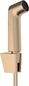 Hansgrohe Bidette Гигиенический душ, держатель душа, шланг 125 см, цвет: шлифованная бронза 29238140