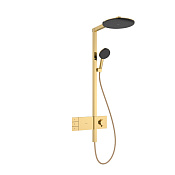 Hansgrohe Raindance Alive S Душевая стойка: термостат, верхний душ 30 см, цвет: полированное золото 24595990