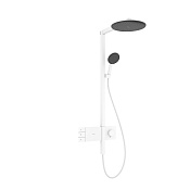 Hansgrohe Raindance Alive S Душевая стойка: термостат, верхний душ 30 см, шланг, цвет: матовый белый 24595700
