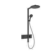 Hansgrohe Raindance Alive S Душевая стойка: термостат, верхний душ 30 см, цвет: шлифов. черный хром 24595340