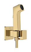Hansgrohe Bidette Гигиенический душ с запорным вентилем, шланг 125 см, цвет: полированное золото 29231990
