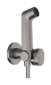 Hansgrohe Bidette Гигиенический душ с запорным вент., шланг 125 см, цвет: шлифованный черный хром 29230340