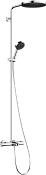 Hansgrohe Pulsify S Puro Душевая стойка: термостат, ручной душ, излив, верхний душ 26 см, цвет: хром 24232000