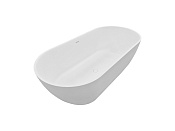 Fontana Грейс Ванна отдельностоящая из Solid Surface 168.5x75.8 см, цвет: белый ФР-00018617