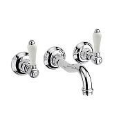 Nicolazzi Petit Mont Blanc Смеситель для раковины встр., внешняя часть, излив 18,5 см, цвет: chrome 1477EXTCR78