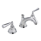 Nicolazzi Teide Crystal Смеситель для раковины, с д/к, длина излива 14,6 см, 3 отверст, цвет: chrome 1908CR17