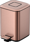 Boheme Мусорное ведро с педалью, нержавеющая сталь на 7 л, цвет: copper brushed 10948-CB