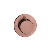 Boheme Uno Переключатель потоков на 3 потребителя с внутренней частью, цвет: copper brushed 624/3-CB