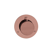 Boheme Uno Переключатель потоков на 2 потребителя с внутренней частью, цвет: copper brushed 624/2-CB