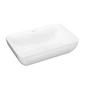 Kerama Marazzi Plaza Раковина чаша 55,5х36,3х13,5h см, без перелива, цвет: белый глянцевый PLR.wb.55