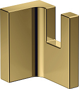 Axor Universal Rectangular Крючок для полотенец одинарный, подвесной, цвет: полированное золото 42611990