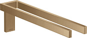 Axor Universal Rectangular Полотенцедержатель двойной 38 см, подвесной, цвет: шлифованная бронза 42622140